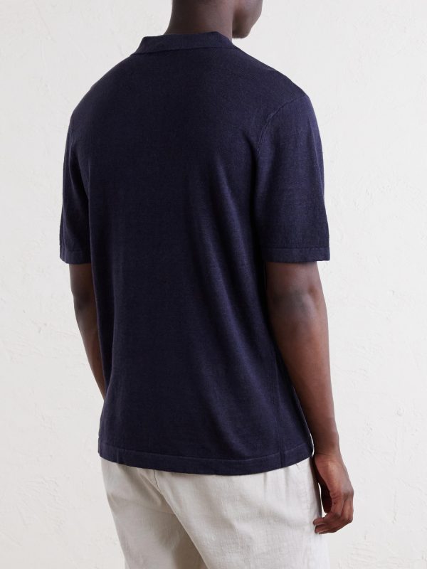 Linen Polo Shirt - BK