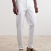 Straight-Leg Cotton-Blend Trousers - FR Straight-Leg Cotton-Blend Trousers - FR