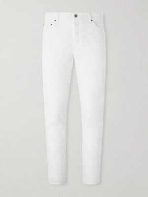Straight-Leg Cotton-Blend Trousers Straight-Leg Cotton-Blend Trousers