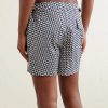 Printed Mid-Length Wide-Leg Swim Shorts - BK Printed Mid-Length Wide-Leg Swim Shorts - BK