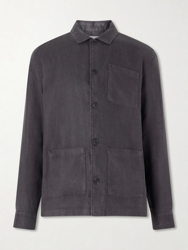 Herringbone Linen Overshirt Herringbone Linen Overshirt