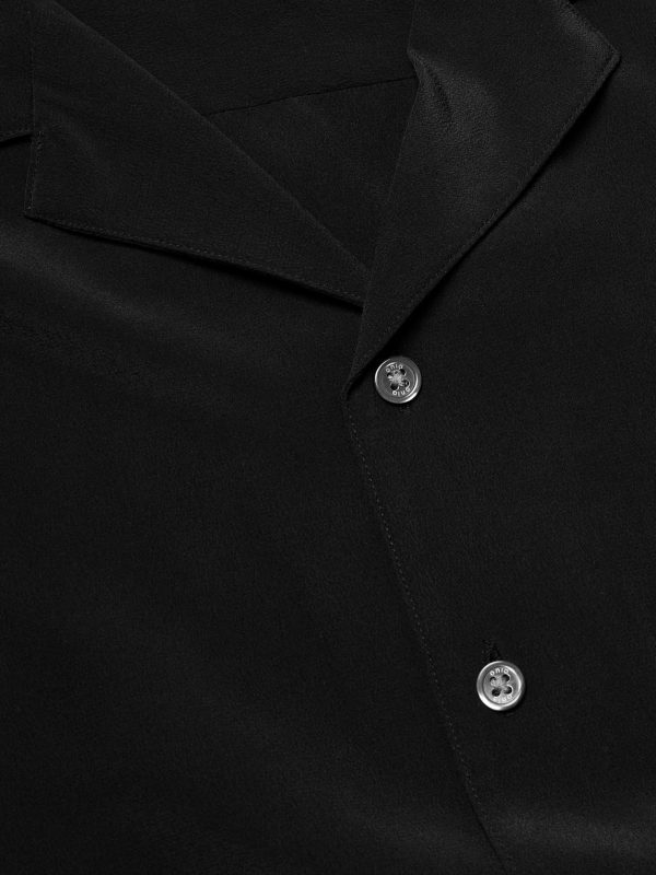 Vacation Camp-Collar Silk-Crepe Shirt - CU Vacation Camp-Collar Silk-Crepe Shirt - CU