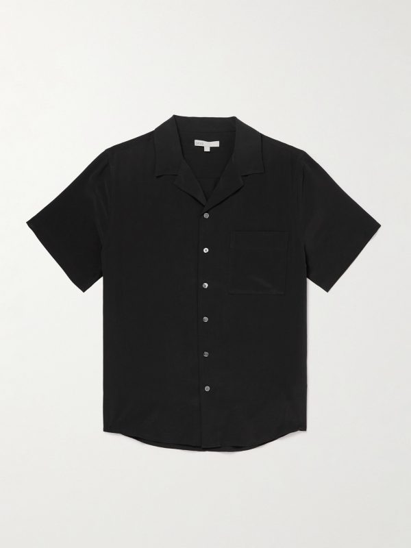 Vacation Camp-Collar Silk-Crepe Shirt Vacation Camp-Collar Silk-Crepe Shirt
