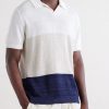 Linen, Silk and Cotton-Blend Polo Shirt - FR