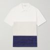 Linen, Silk and Cotton-Blend Polo Shirt