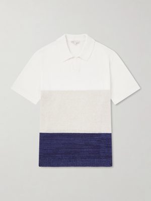 Linen, Silk and Cotton-Blend Polo Shirt Linen, Silk and Cotton-Blend Polo Shirt