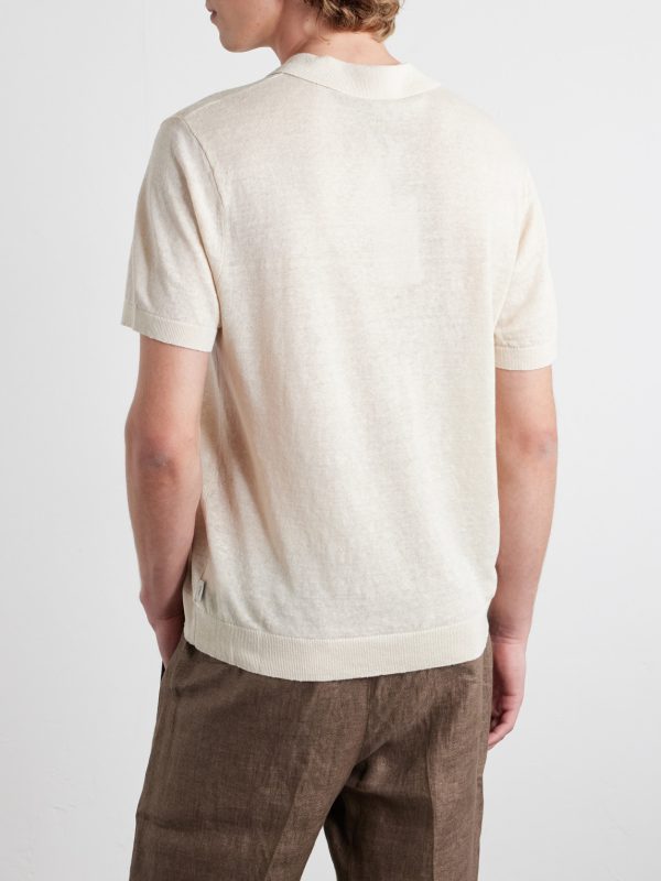 Johnny Linen Polo Shirt - BK