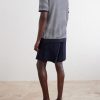 Striped Textured-Cotton Polo Shirt - BK Striped Textured-Cotton Polo Shirt - BK