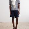 Striped Textured-Cotton Polo Shirt - OU Striped Textured-Cotton Polo Shirt - OU