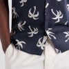 Camp-Collar Printed Linen and Lyocell-Blend Shirt - CU Camp-Collar Printed Linen and Lyocell-Blend Shirt - CU
