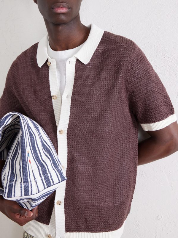 Crocheted Linen Shirt - CU Crocheted Linen Shirt - CU