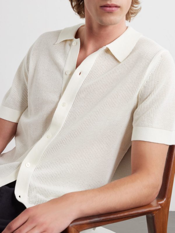 Crocheted Cotton Shirt - CU Crocheted Cotton Shirt - CU