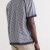 Camp-Collar Printed TENCEL™ Shirt - BK