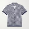 Camp-Collar Printed TENCEL™ Shirt