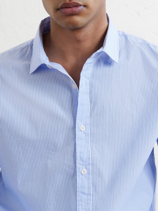 Striped Cotton-Poplin Shirt - CU Striped Cotton-Poplin Shirt - CU