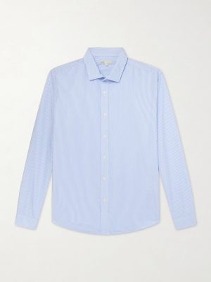 Striped Cotton-Poplin Shirt Striped Cotton-Poplin Shirt