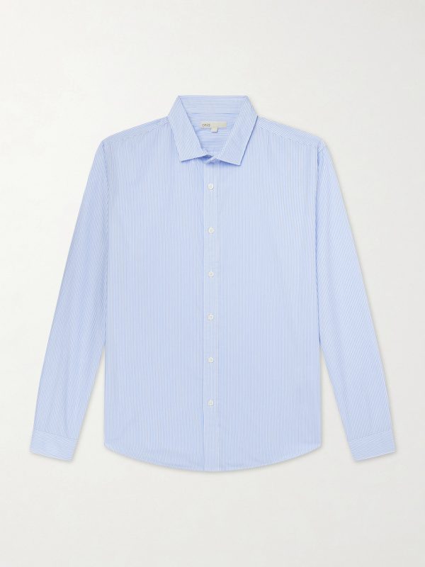 Striped Cotton-Poplin Shirt Striped Cotton-Poplin Shirt