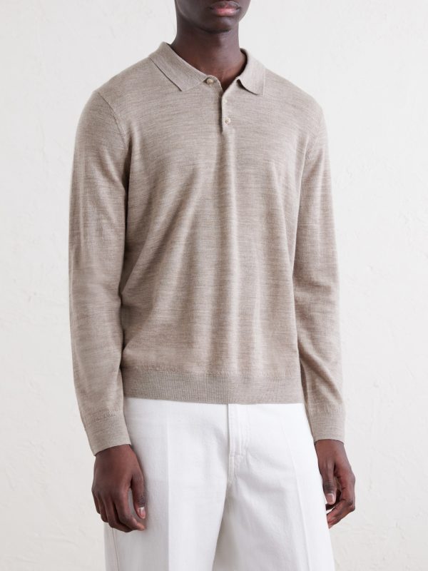 Merino Wool Polo Sweater - FR
