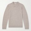 Merino Wool Polo Sweater