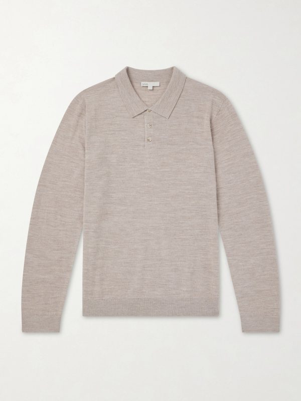 Merino Wool Polo Sweater