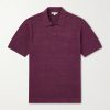 Linen, Silk and Cotton-Blend Polo Shirt Linen, Silk and Cotton-Blend Polo Shirt