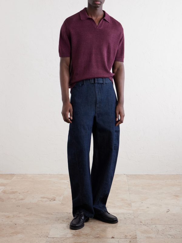 Linen, Silk and Cotton-Blend Polo Shirt - OU Linen, Silk and Cotton-Blend Polo Shirt - OU