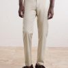 Straight-Leg Cotton-Blend Trousers - FR Straight-Leg Cotton-Blend Trousers - FR