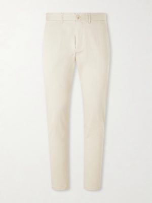 Straight-Leg Cotton-Blend Trousers Straight-Leg Cotton-Blend Trousers