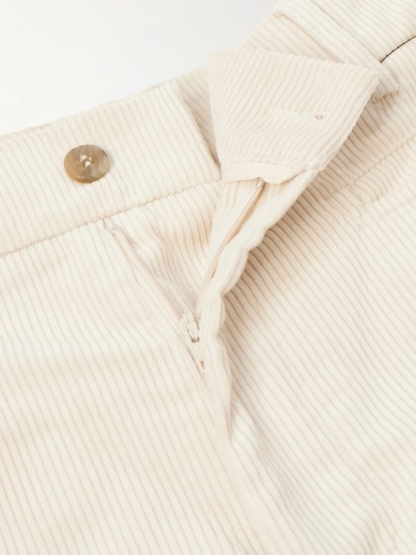 Gardian Wide-Leg Cotton-Corduroy Trousers - E1 Gardian Wide-Leg Cotton-Corduroy Trousers - E1
