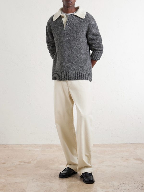 Gardian Wide-Leg Cotton-Corduroy Trousers - OU Gardian Wide-Leg Cotton-Corduroy Trousers - OU