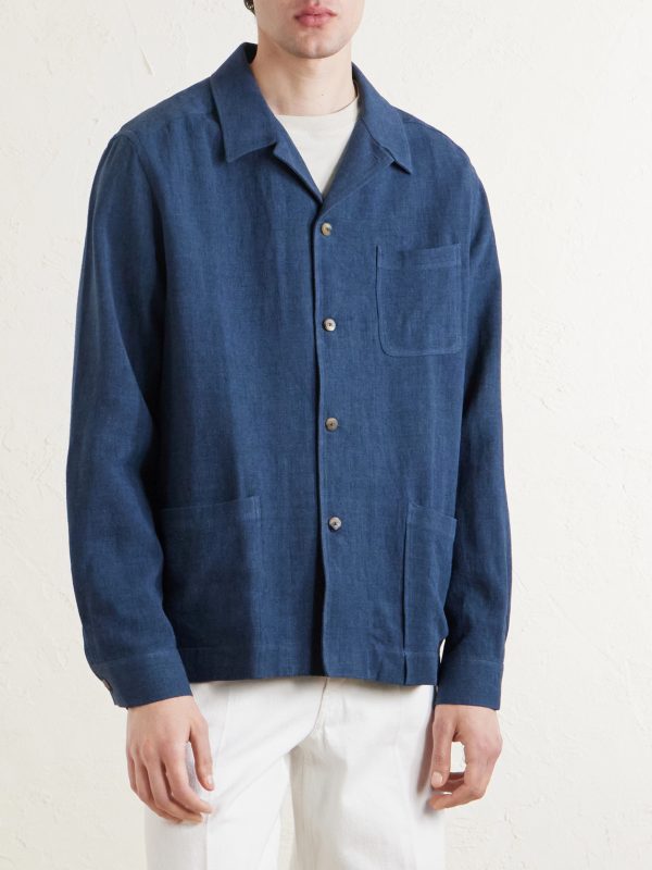 Linen and Wool-Blend Jacket - FR