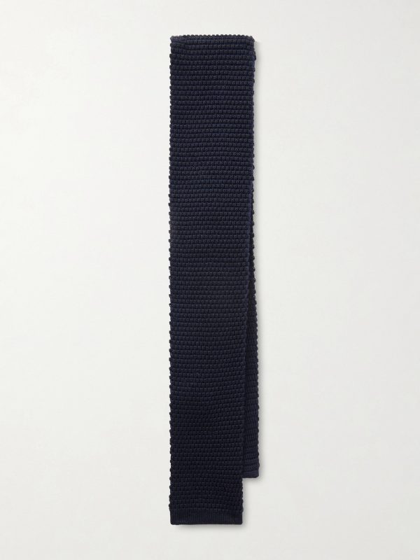 + Marcel Lassance 6cm Knitted Wool Tie