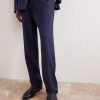 Straight-Leg Pleated Super 130s Wool Suit Trousers - CU