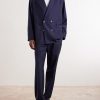 Straight-Leg Pleated Super 130s Wool Suit Trousers - OU
