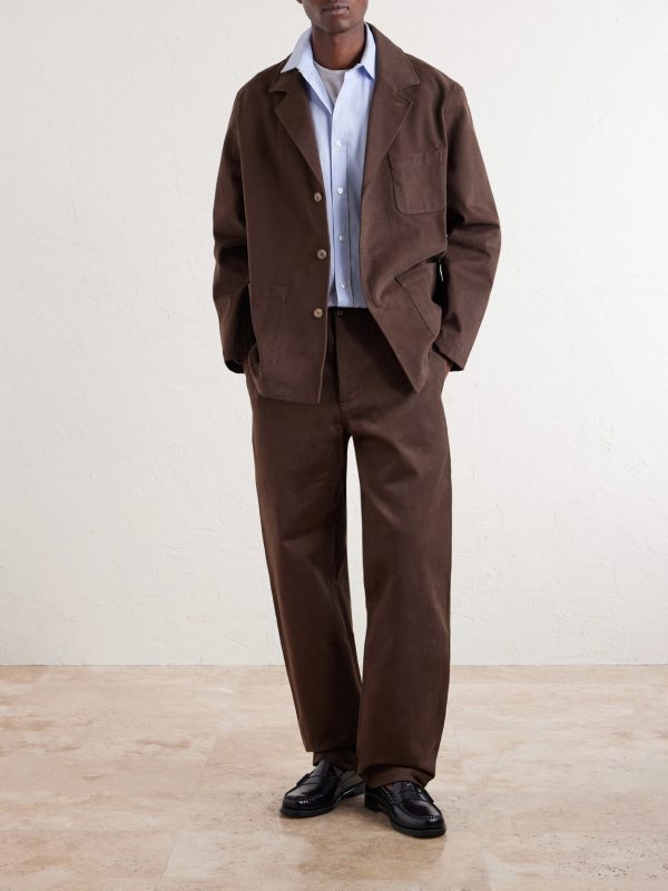 Traveler Cotton-Twill Suit Jacket - OU