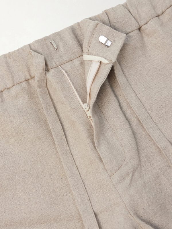 Traveler Straight-Leg Linen Shorts - E1