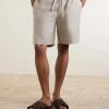 Traveler Straight-Leg Linen Shorts - FR