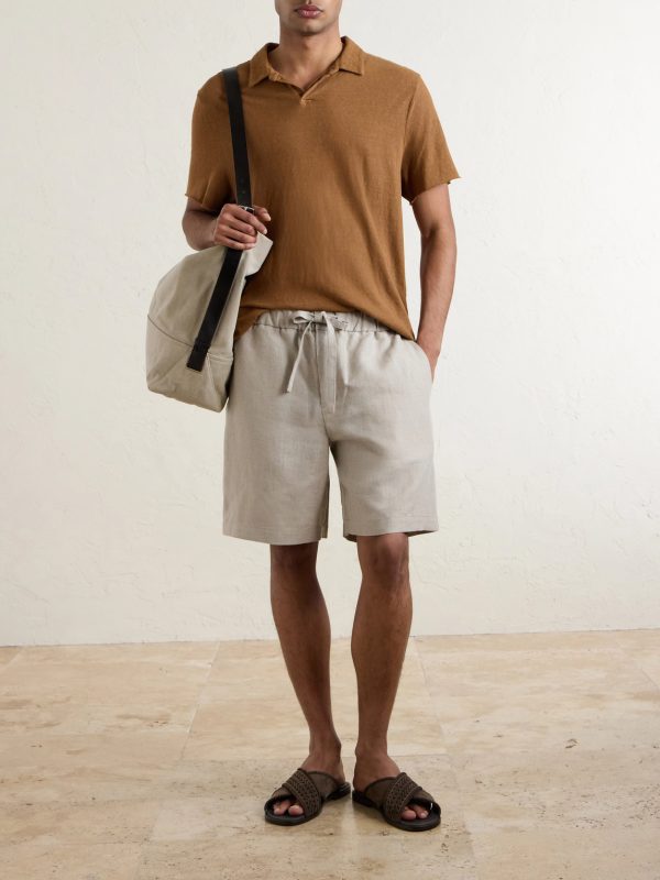 Traveler Straight-Leg Linen Shorts - OU