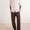 Holiday Camp-Collar Crocheted Cotton Shirt - OU