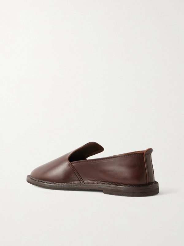 + Steve Mono Leather Loafers - BK