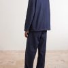 Gardian Wide-Leg Cotton-Twill Suit Trousers - BK Gardian Wide-Leg Cotton-Twill Suit Trousers - BK