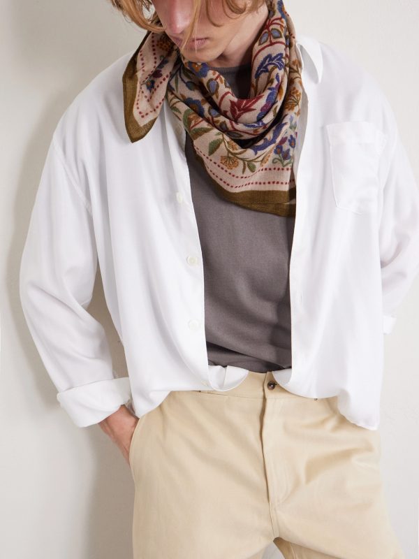 Balloon Tapered Cotton-Drill Trousers - E1