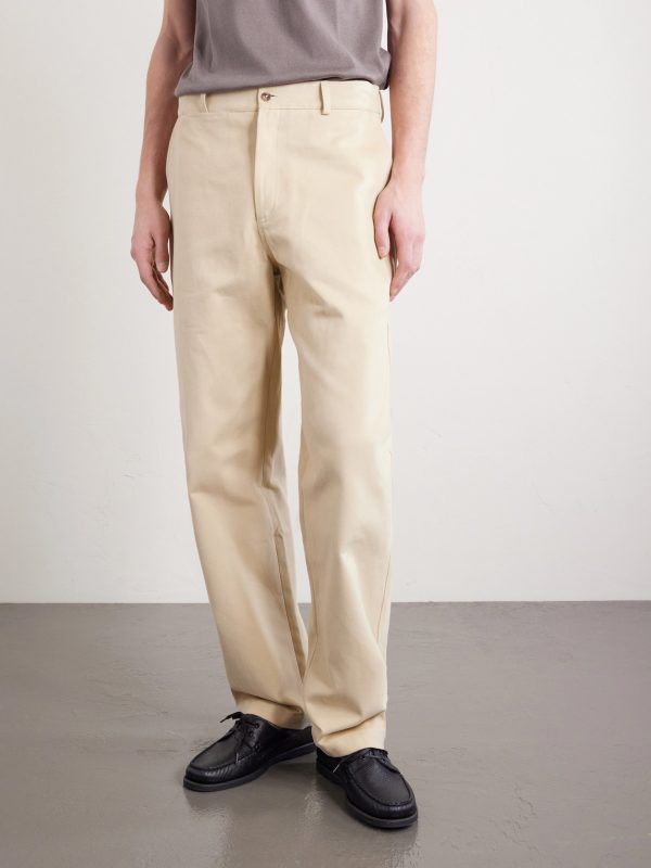Balloon Tapered Cotton-Drill Trousers - FR
