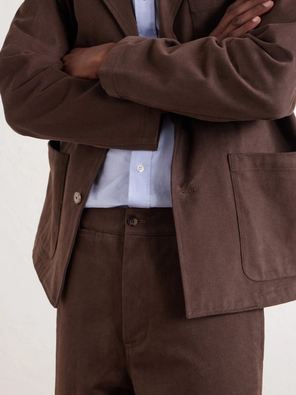 Straight-Leg Cotton-Twill Suit Trousers - CU Straight-Leg Cotton-Twill Suit Trousers - CU