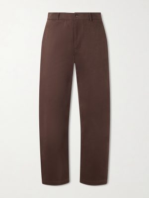 Straight-Leg Cotton-Twill Suit Trousers Straight-Leg Cotton-Twill Suit Trousers