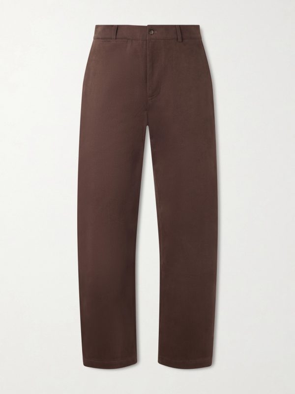 Straight-Leg Cotton-Twill Suit Trousers Straight-Leg Cotton-Twill Suit Trousers