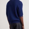 Honeycomb-Knit Cotton Polo Shirt - BK Honeycomb-Knit Cotton Polo Shirt - BK
