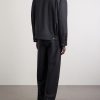 Grandad Straight-Leg Wool Trousers - BK Grandad Straight-Leg Wool Trousers - BK