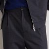 Grandad Straight-Leg Wool Trousers - CU Grandad Straight-Leg Wool Trousers - CU