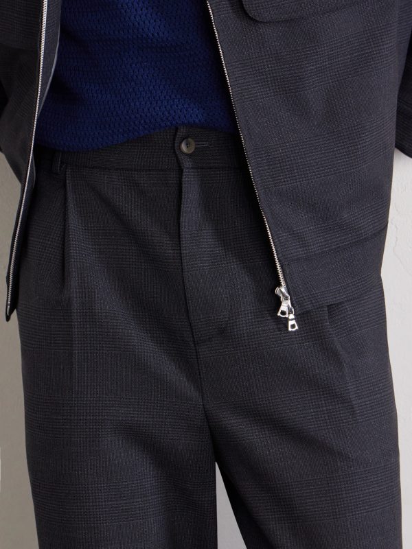 Grandad Straight-Leg Wool Trousers - CU Grandad Straight-Leg Wool Trousers - CU